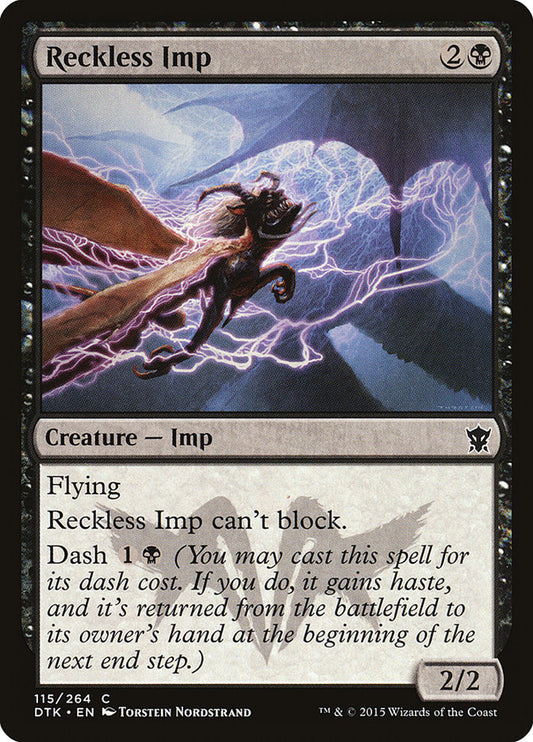 MTG Card Title: Reckless Imp DTK/115