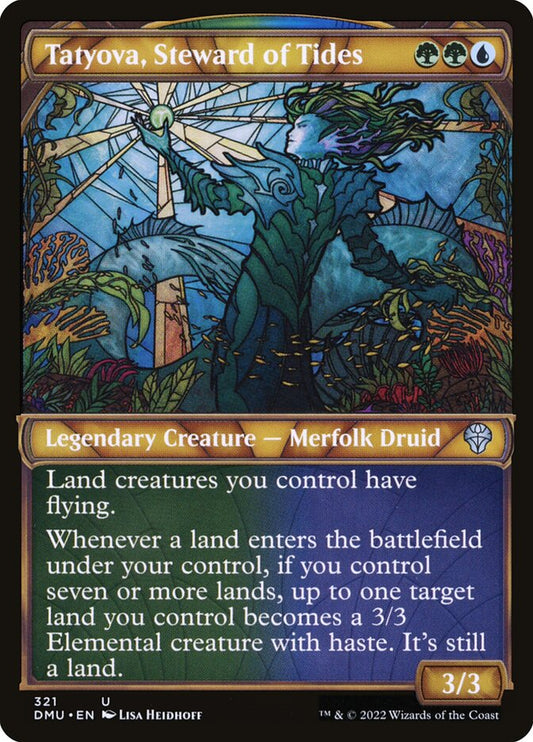 MTG Card Title: Tatyova, Steward of Tides DMU/321