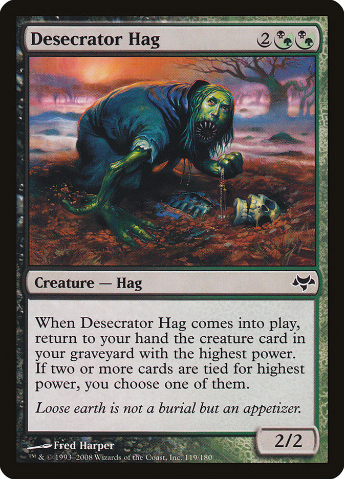 MTG Card Title: Desecrator Hag EVE/119
