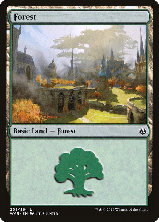 MTG Card Title: Forest WAR/263