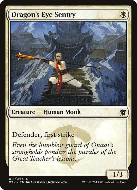 MTG Card Title: Dragon's Eye Sentry DTK/11