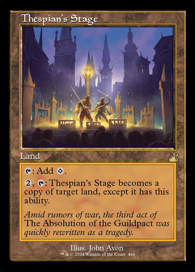 MTG Card Title: Thespian's Stage RVR/466
