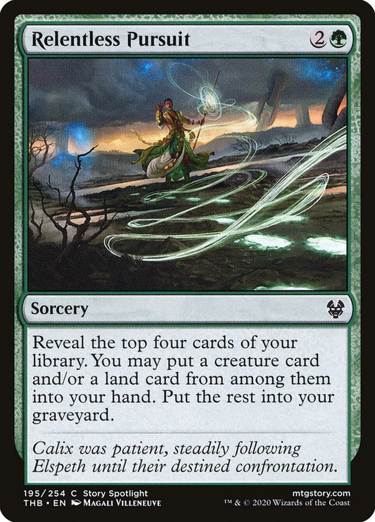 MTG Card Title: Relentless Pursuit THB/195