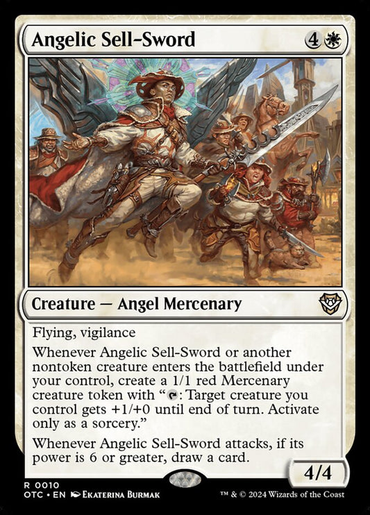 MTG Card Title: Angelic Sell-Sword OTC/10