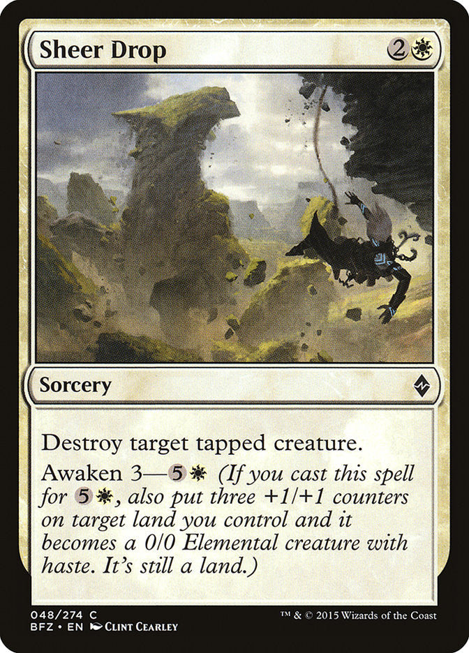 MTG Card Title: Sheer Drop BFZ/48