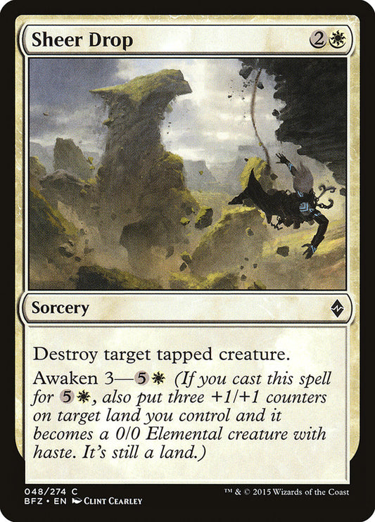 MTG Card Title: Sheer Drop BFZ/48