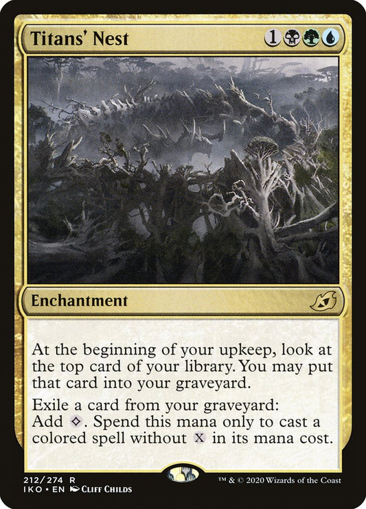 MTG Card Title: Titans' Nest IKO/212