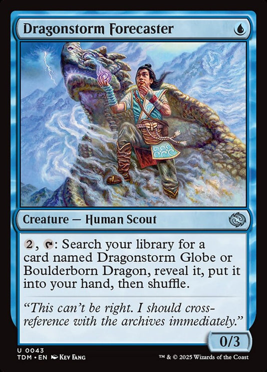 MTG Card Title: Dragonstorm Forecaster TDM/43