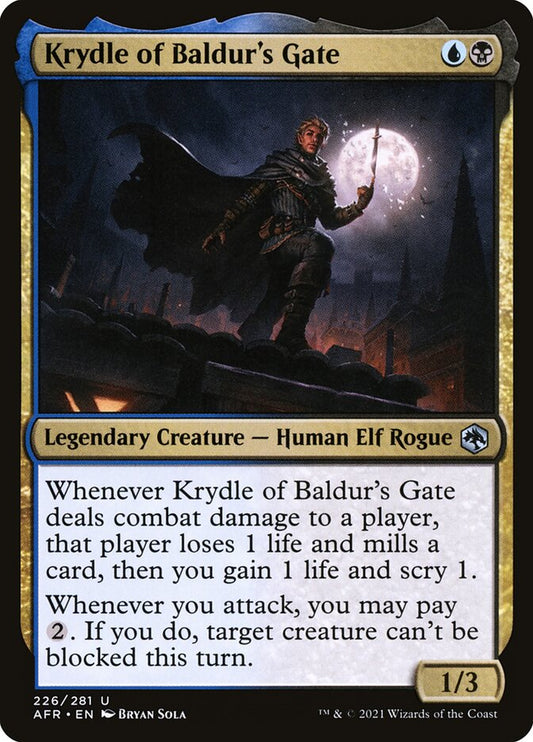MTG Card Title: Krydle of Baldur's Gate AFR/226