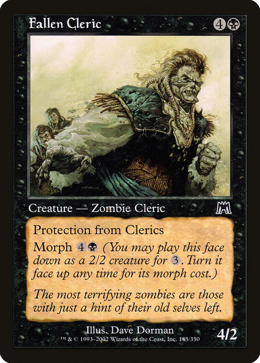 MTG Card Title: Fallen Cleric ONS/145