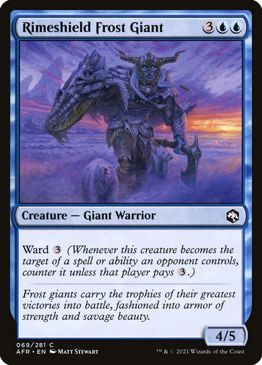 MTG Card Title: Rimeshield Frost Giant AFR/69