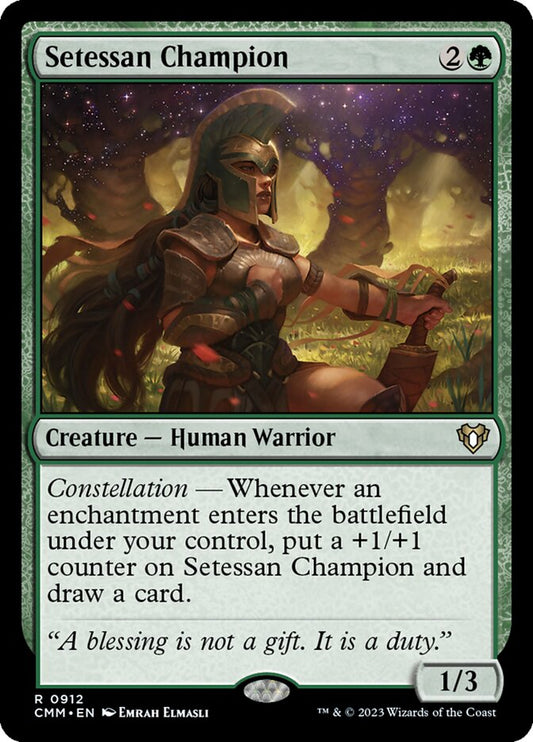 MTG Card Title: Setessan Champion CMM/912