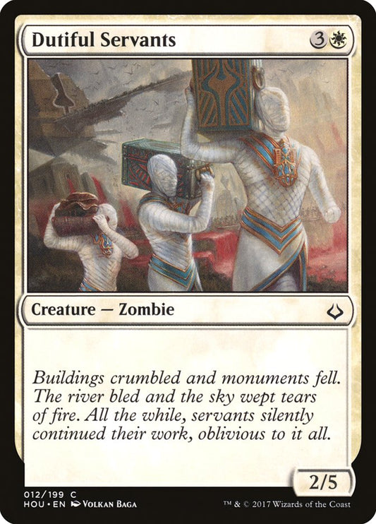 MTG Card Title: Dutiful Servants HOU/12