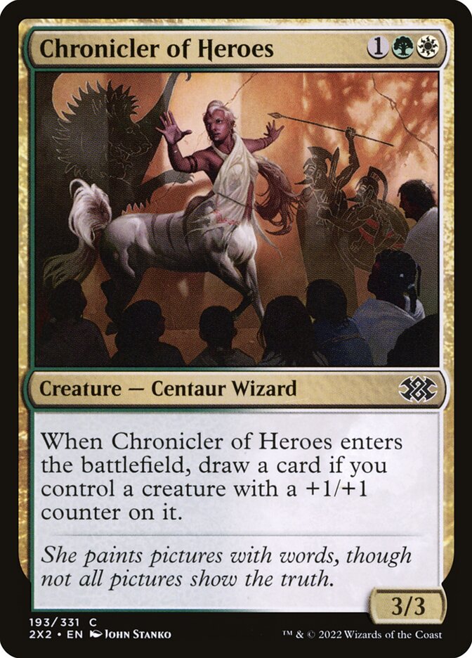 MTG Card Title: Chronicler of Heroes 2X2/193