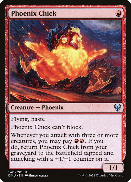 MTG Card Title: Phoenix Chick DMU/140
