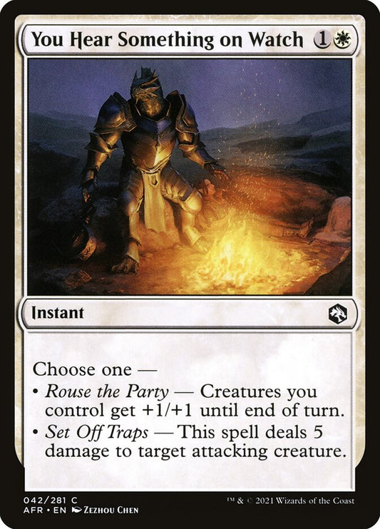 MTG Card Title: You Hear Something on Watch AFR/42