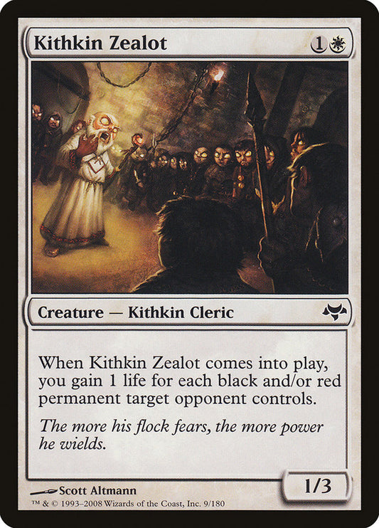 MTG Card Title: Kithkin Zealot EVE/9