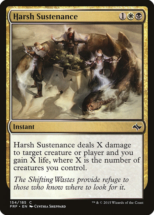 MTG Card Title: Harsh Sustenance FRF/154