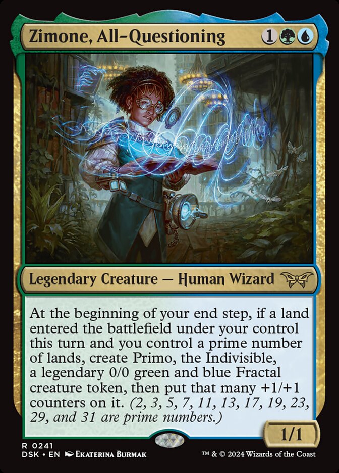MTG Card Title: Zimone, All-Questioning DSK/241