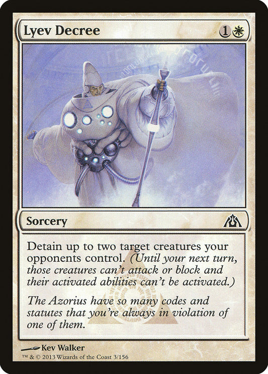 MTG Card Title: Lyev Decree DGM/3