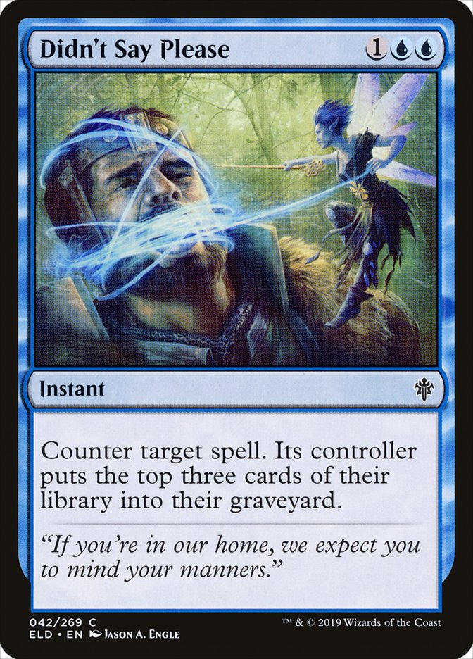 MTG Card Title: Didn't Say Please ELD/42