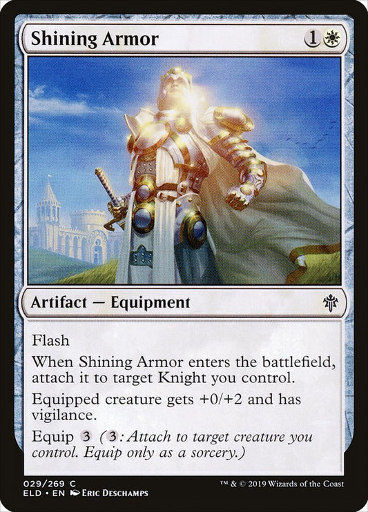 MTG Card Title: Shining Armor ELD/29