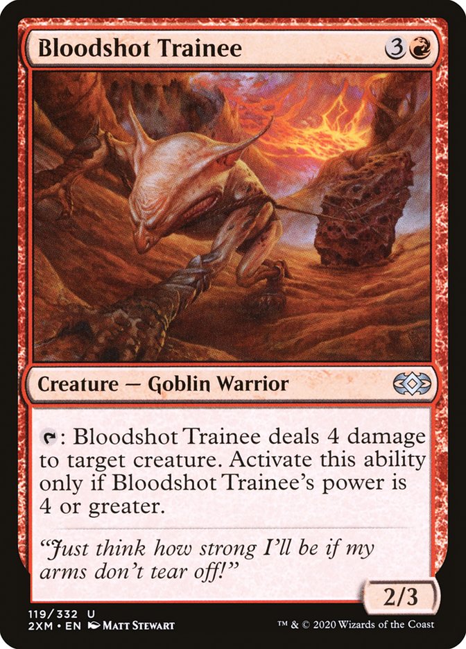 MTG Card Title: Bloodshot Trainee 2XM/119