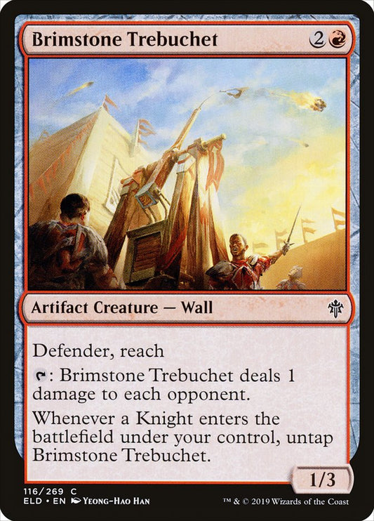 MTG Card Title: Brimstone Trebuchet ELD/116