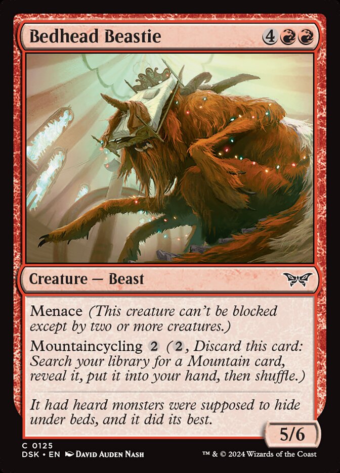 MTG Card Title: Bedhead Beastie DSK/125