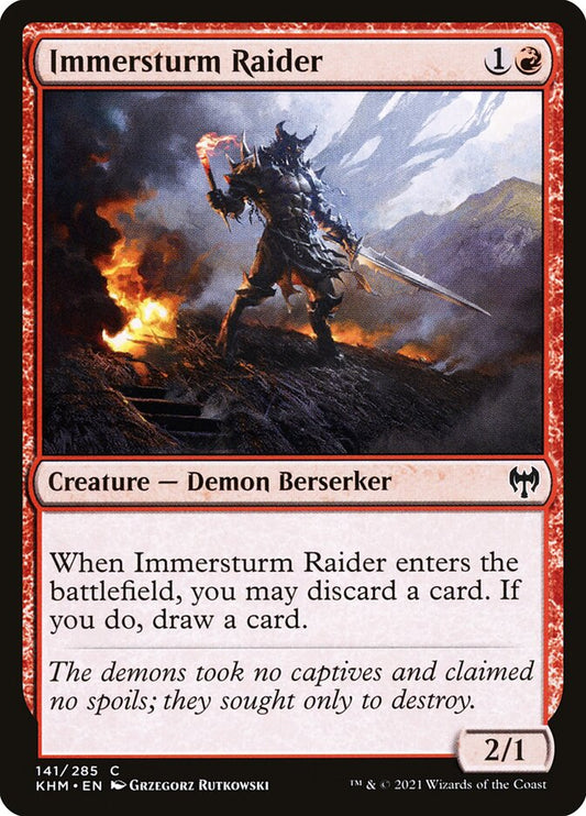 MTG Card Title: Immersturm Raider KHM/141