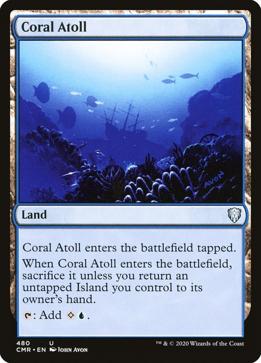 MTG Card Title: Coral Atoll CMR/480