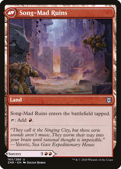 Song-Mad Treachery // Song-Mad Ruins ZNR/165