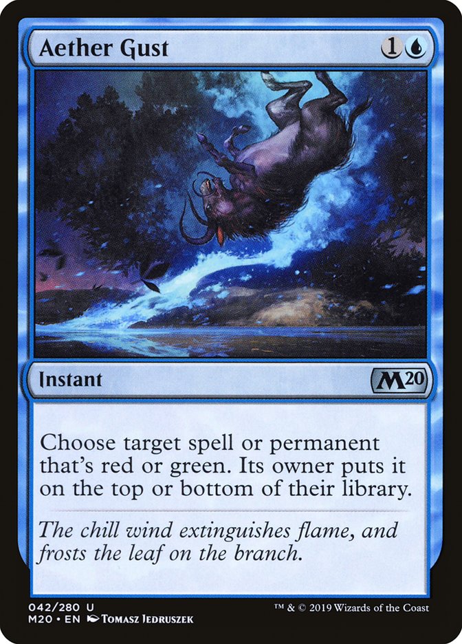 MTG Card Title: Aether Gust M20/42