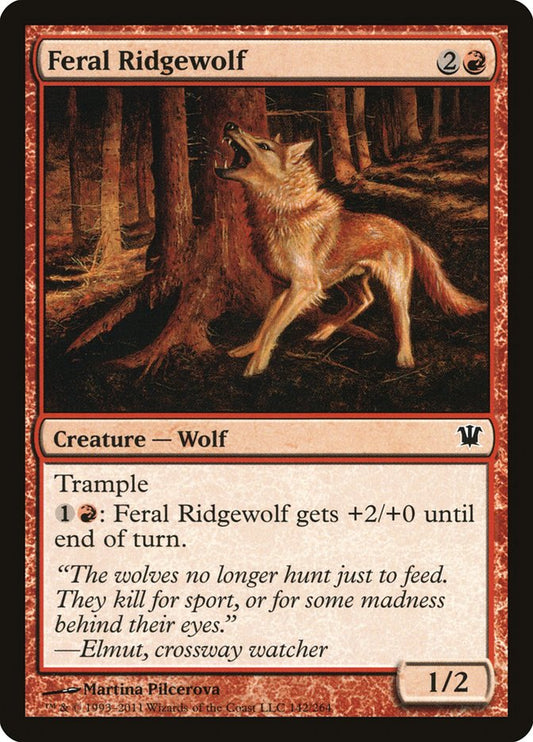 MTG Card Title: Feral Ridgewolf ISD/142
