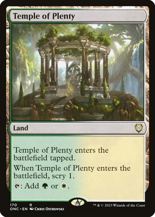 MTG Card Title: Temple of Plenty ONC/170