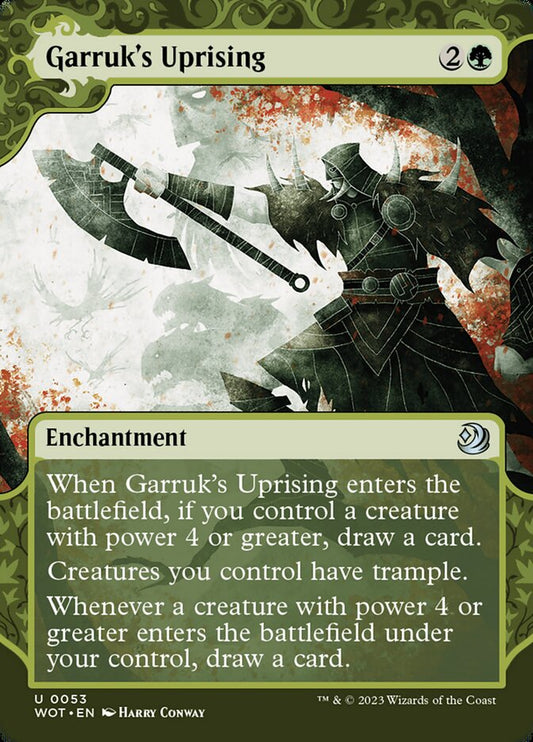 MTG Card Title: Garruk's Uprising WOT/53