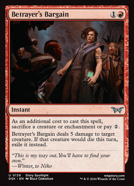 MTG Card Title: Betrayer's Bargain DSK/126