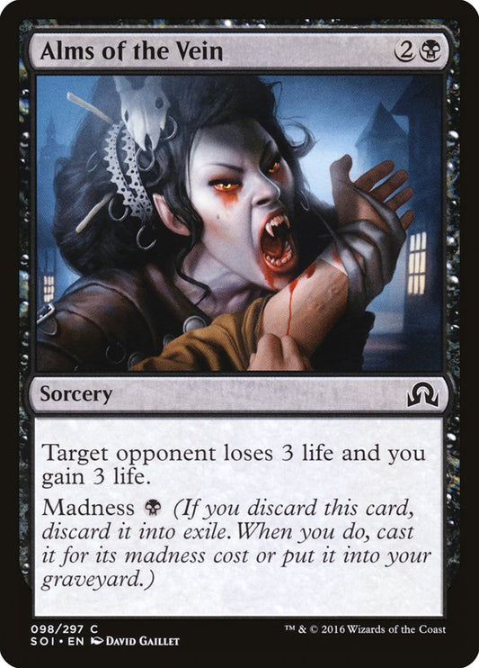 MTG Card Title: Alms of the Vein SOI/98