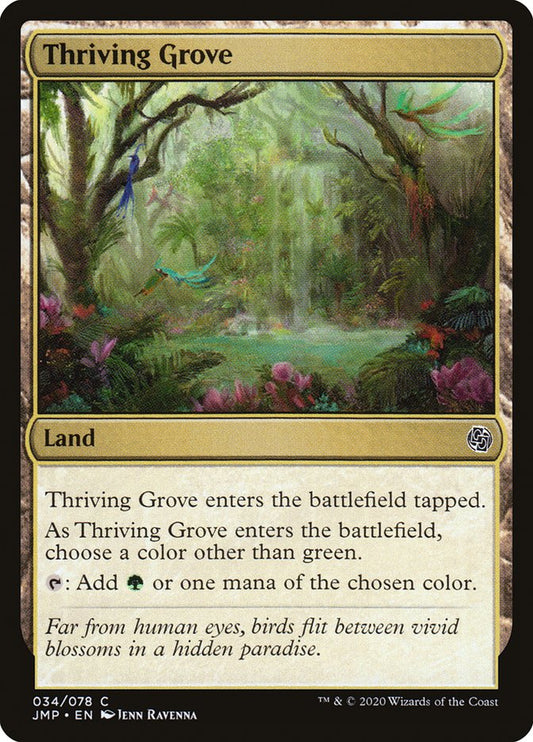 MTG Card Title: Thriving Grove JMP/34