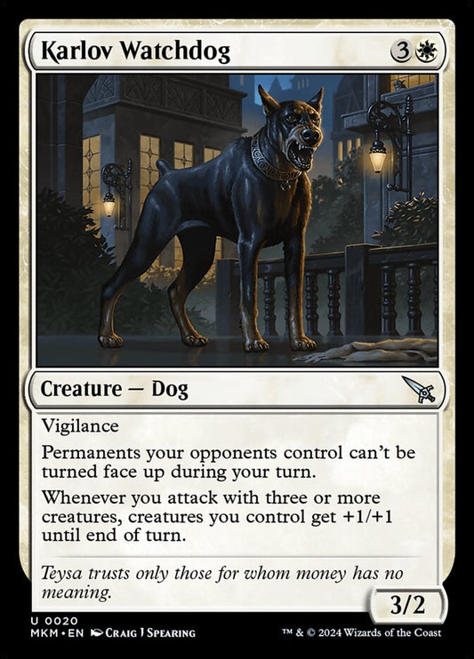 MTG Card Title: Karlov Watchdog MKM/20