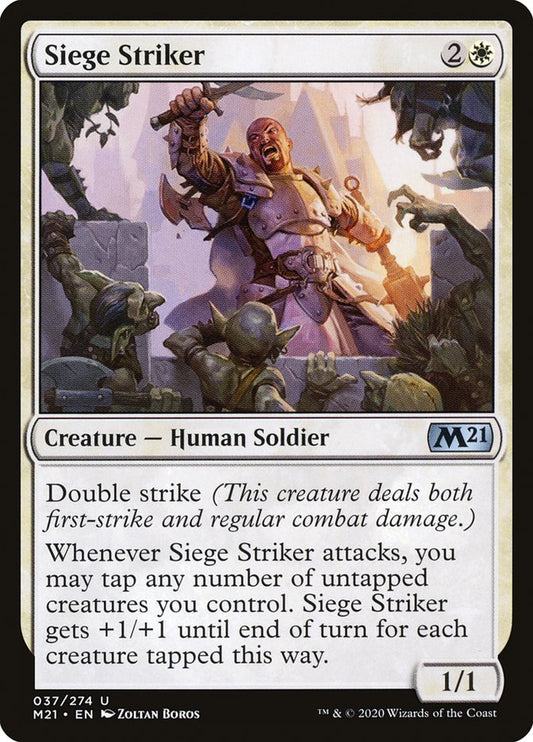 MTG Card Title: Siege Striker M21/37