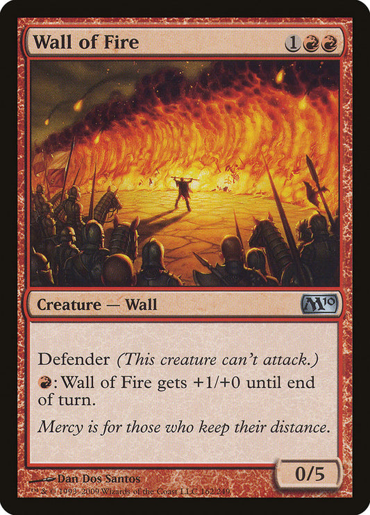 MTG Card Title: Wall of Fire M10/162