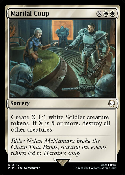 MTG Card Title: Martial Coup PIP/167