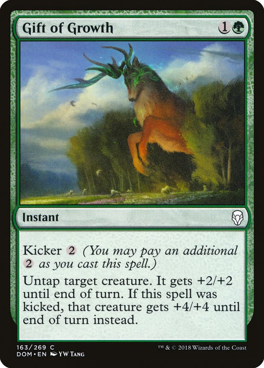 MTG Card Title: Gift of Growth DOM/163