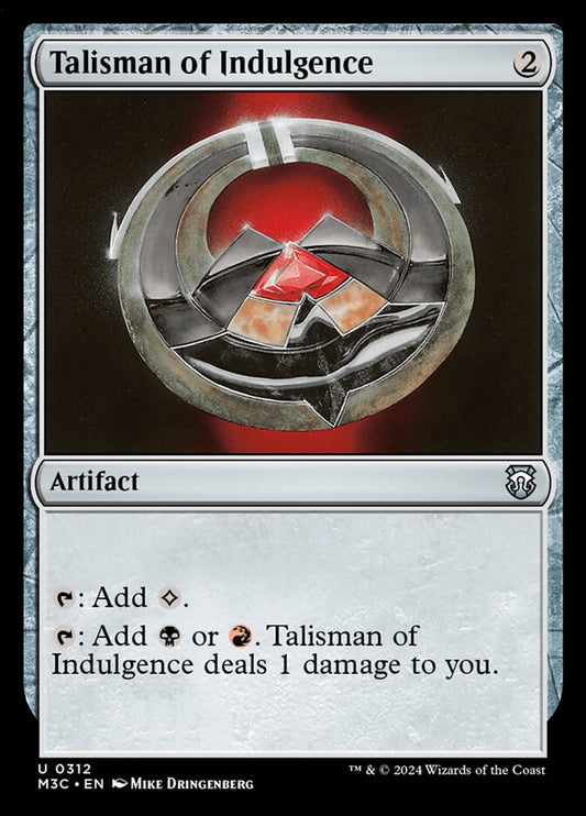 MTG Card Title: Talisman of Indulgence M3C/312