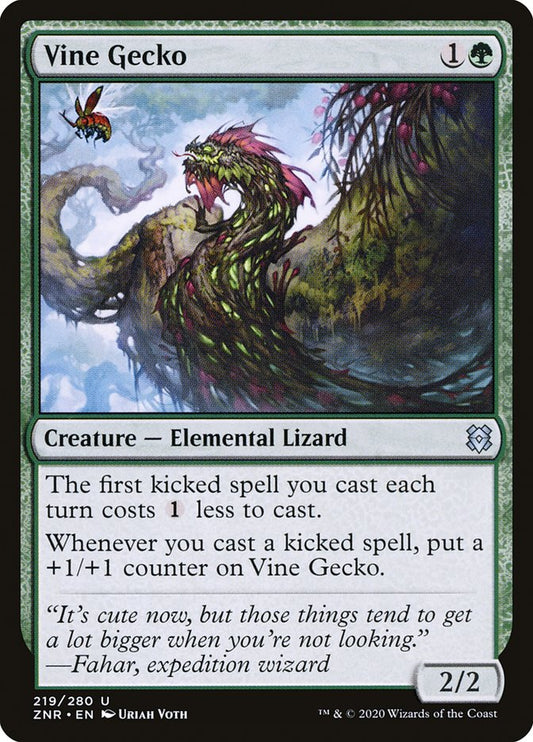MTG Card Title: Vine Gecko ZNR/219