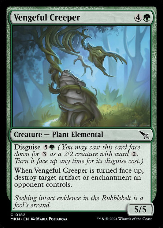 MTG Card Title: Vengeful Creeper MKM/182