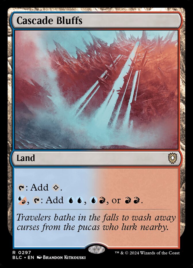 MTG Card Title: Cascade Bluffs BLC/297