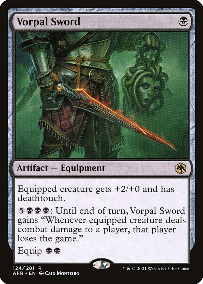 MTG Card Title: Vorpal Sword AFR/124