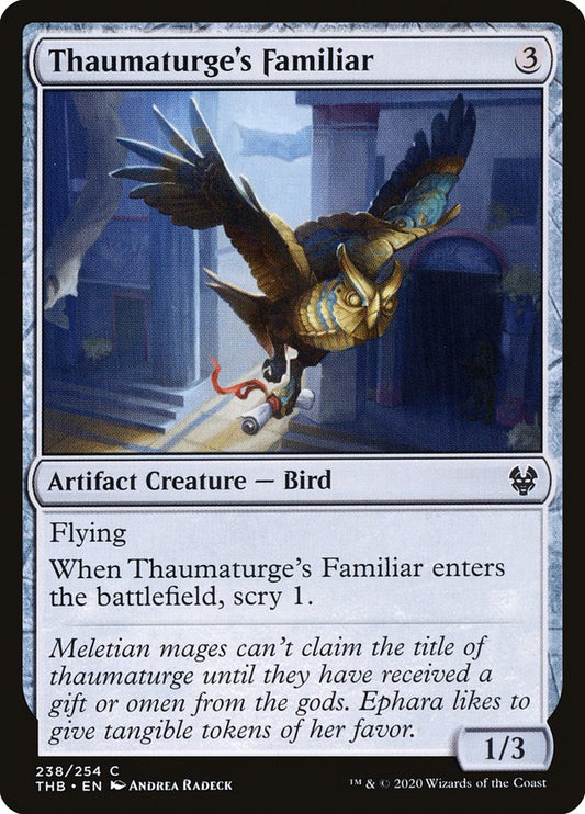 MTG Card Title: Thaumaturge's Familiar THB/238